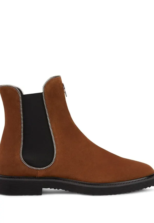 Giuseppe Zanotti mockastövlar med dragkedja - Brun