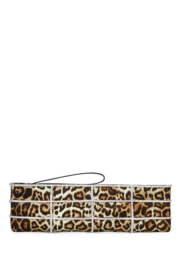 Giuseppe Zanotti Myrtle leopardmönstrad kuvertväska - Brun