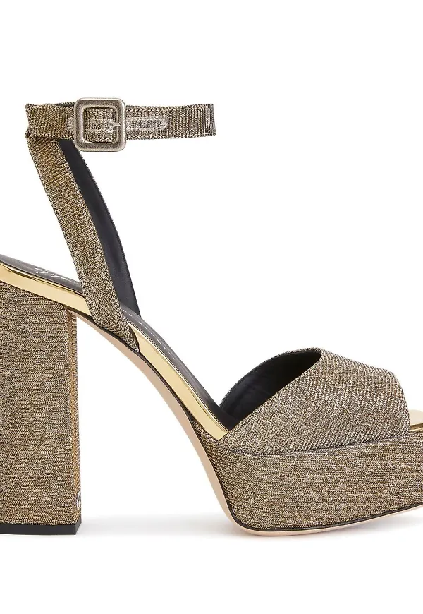 Giuseppe Zanotti New Betty platåsandaler - Guldfärgad
