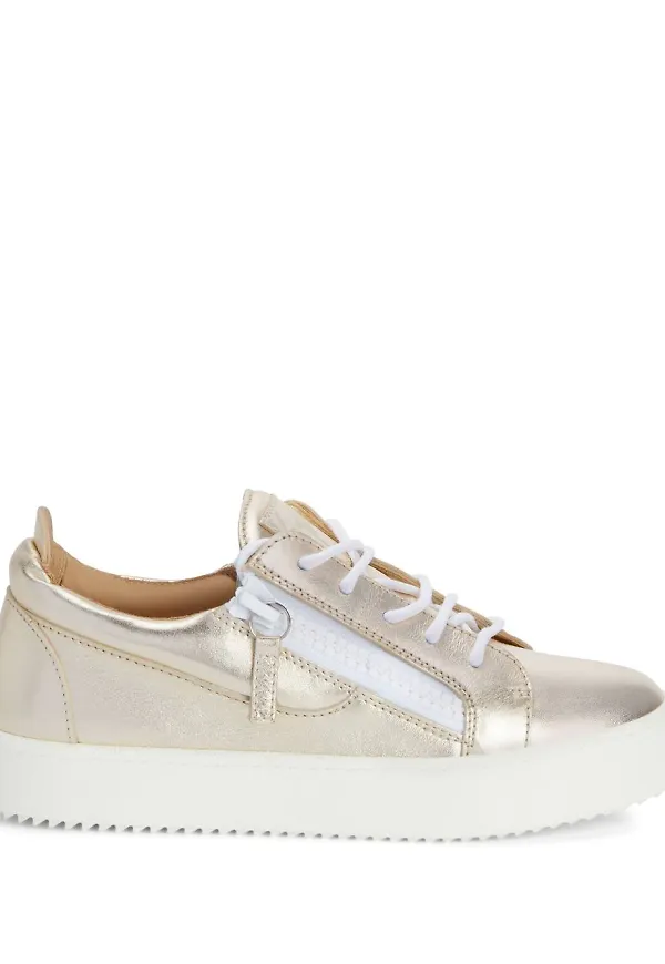 Giuseppe Zanotti Nicki låga sneakers - Guldfärgad