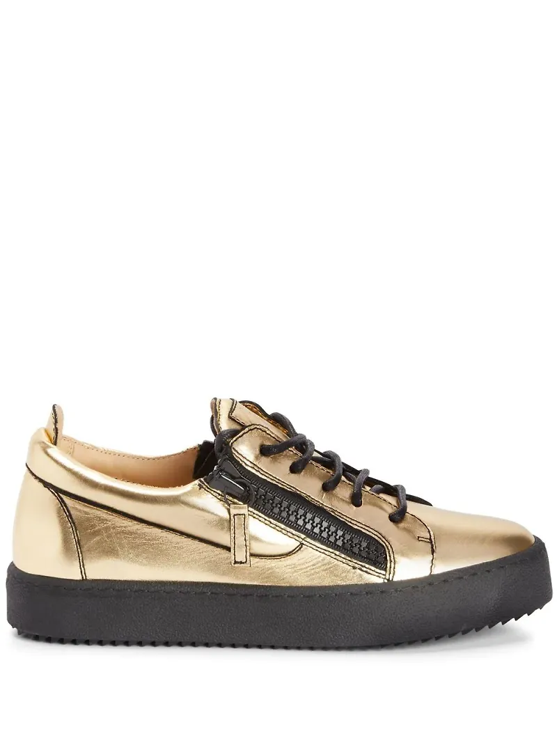 Giuseppe Zanotti Nicki låga sneakers - Guldfärgad