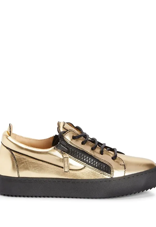 Giuseppe Zanotti Nicki låga sneakers - Guldfärgad