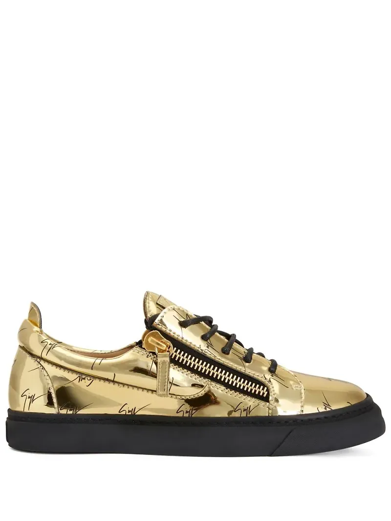 Giuseppe Zanotti Nicki låga sneakers - Guldfärgad