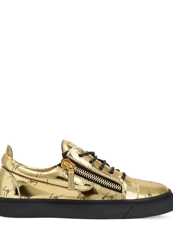 Giuseppe Zanotti Nicki låga sneakers - Guldfärgad