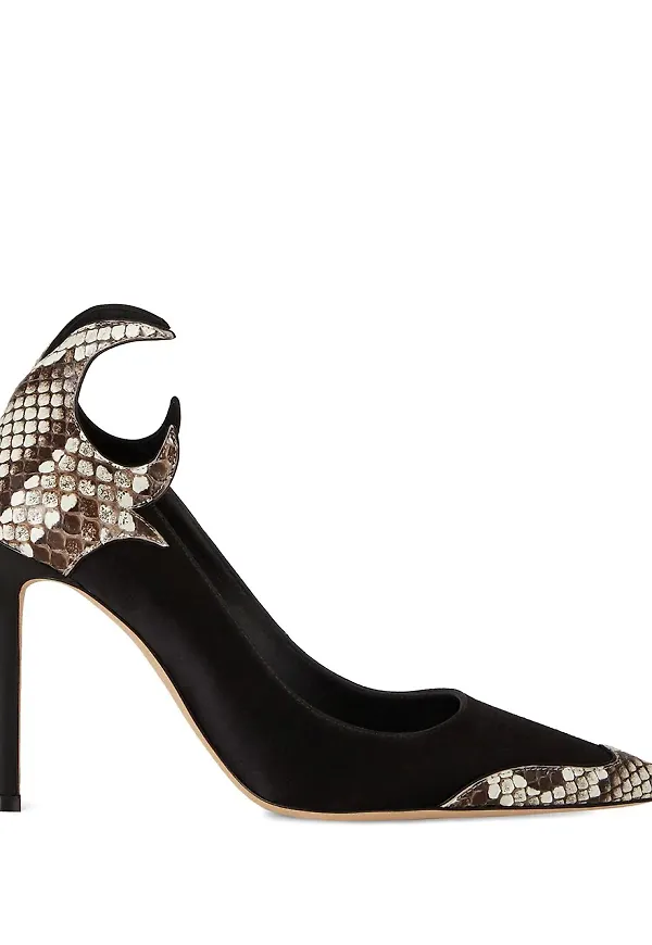 Giuseppe Zanotti Nyco satinpumps - Svart