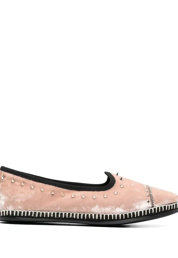 Giuseppe Zanotti Otium sammetsloafers - Rosa