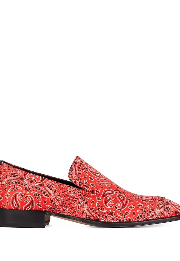 Giuseppe Zanotti paisleymönstrade loafers - Röd