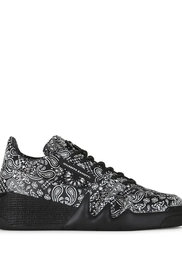 Giuseppe Zanotti paisleymönstrade sneakers - Svart