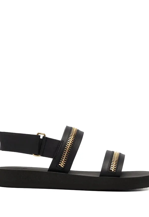 Giuseppe Zanotti platåsandaler med dragkedja - Svart