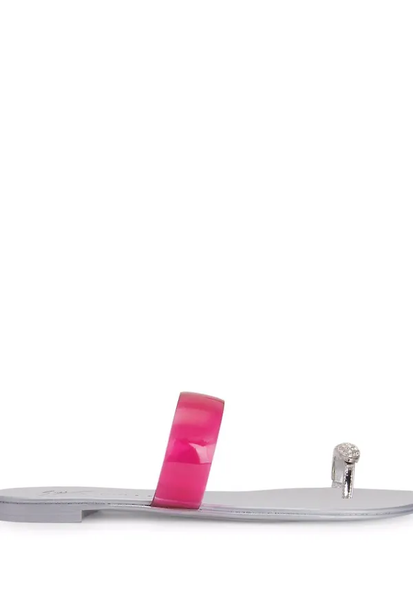 Giuseppe Zanotti Plexi sandaler med ringdetalj - Rosa