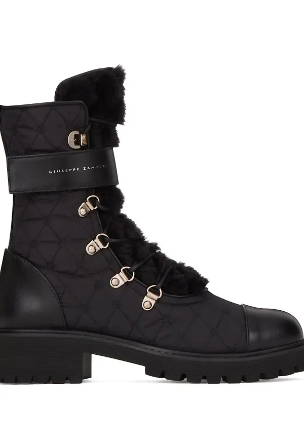Giuseppe Zanotti quiltade kängor - Svart