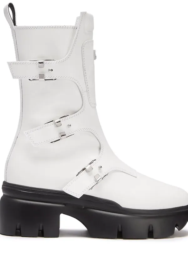 Giuseppe Zanotti Romey stövletter med logotypplakett - Vit