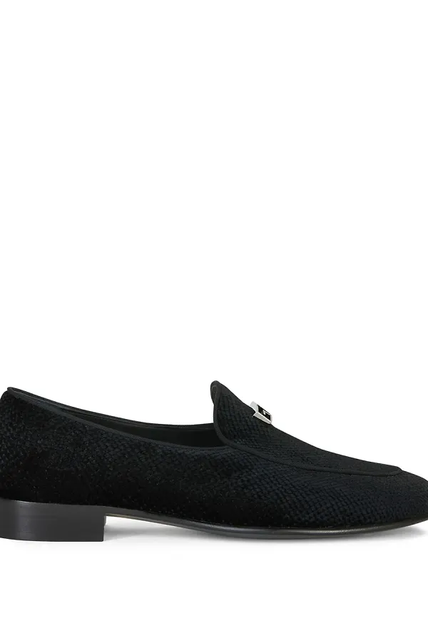 Giuseppe Zanotti Rudolph loafers med logotypplakett - Svart