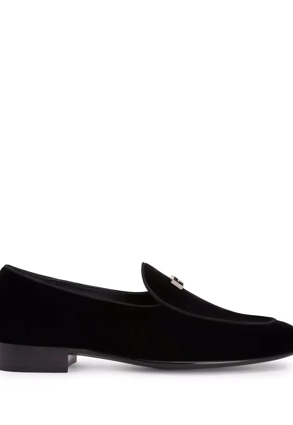 Giuseppe Zanotti Rudolph sammetsloafers - Svart
