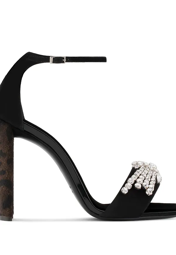 Giuseppe Zanotti Sabine 110 mm sandaler - Svart