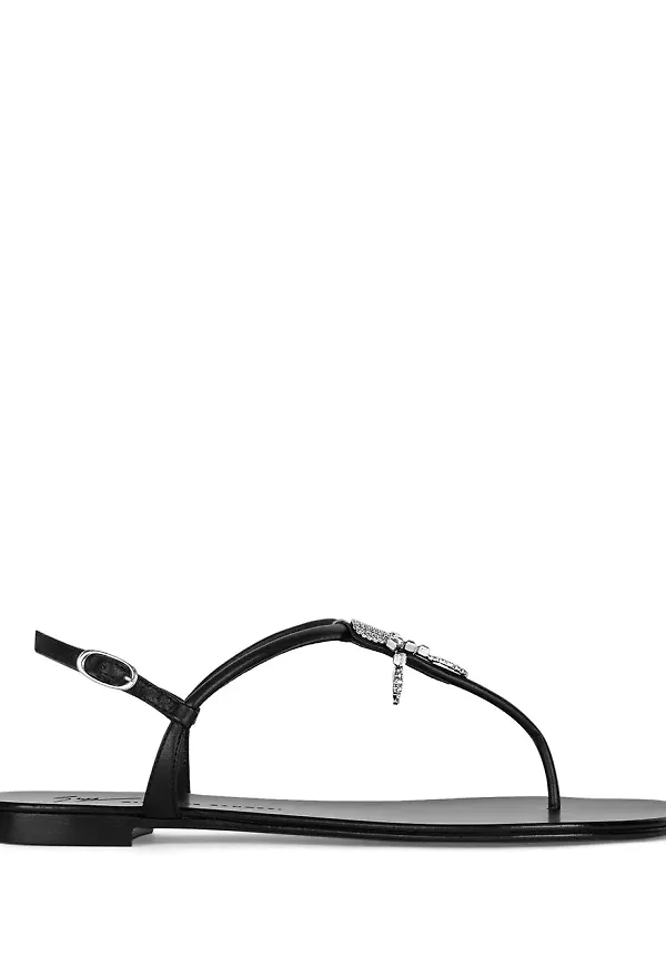 Giuseppe Zanotti Sagitta lädersandaler - Svart