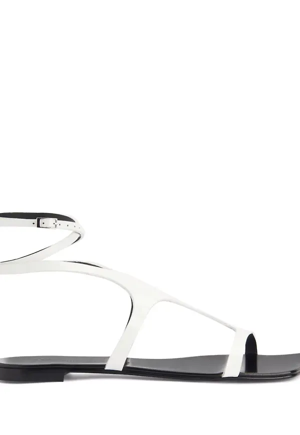 Giuseppe Zanotti sandaler med ankelrem - Vit