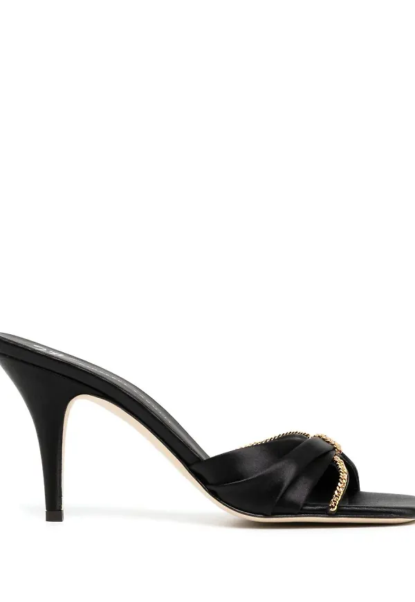 Giuseppe Zanotti sandaler med kedjelänk - Svart