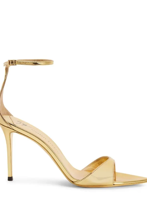 Giuseppe Zanotti sandaler med klack - Guldfärgad