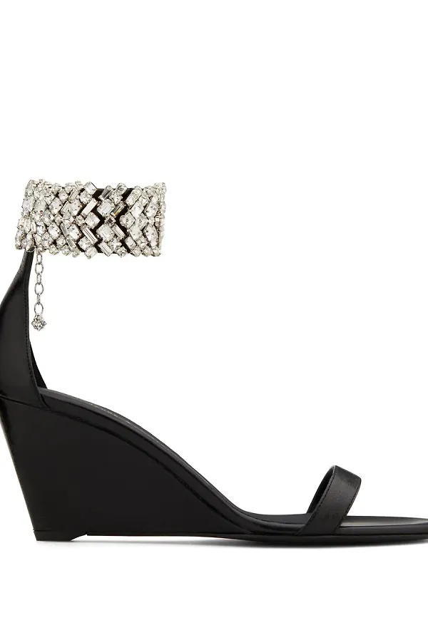 Giuseppe Zanotti sandaler med strass - Svart
