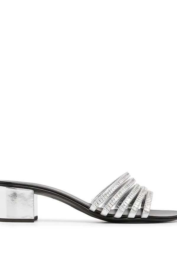 Giuseppe Zanotti sandaler med strass - Svart