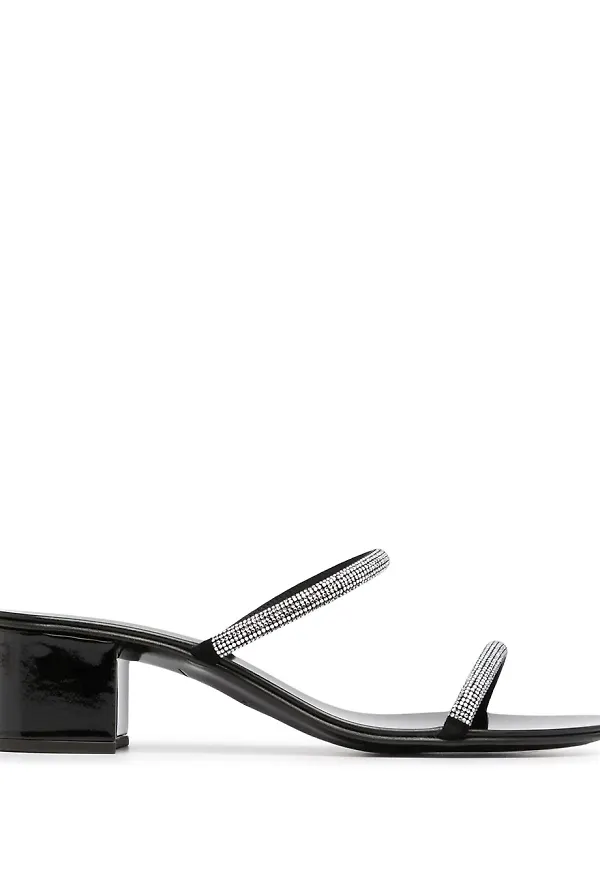 Giuseppe Zanotti sandaler med strass - Svart