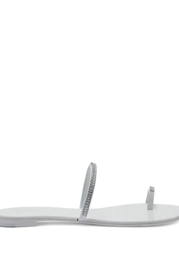 Giuseppe Zanotti sandaler med strass - Vit
