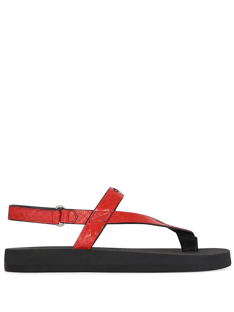 Giuseppe Zanotti sandaler med struktur - Röd