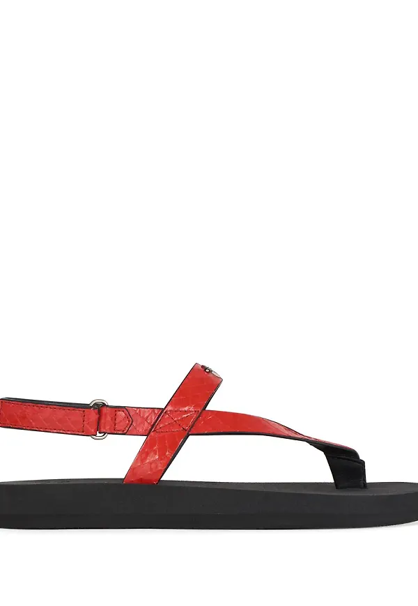 Giuseppe Zanotti sandaler med struktur - Röd