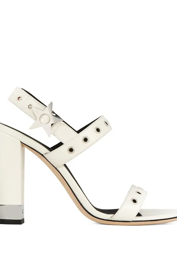 Giuseppe Zanotti sandaler med öljettdetalj - Vit