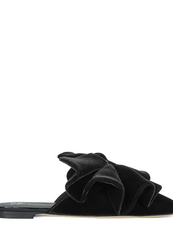 Giuseppe Zanotti Savarin platta slip-ons - Svart