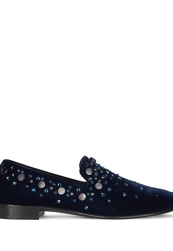 Giuseppe Zanotti Seymour utsmyckade loafers - Blå