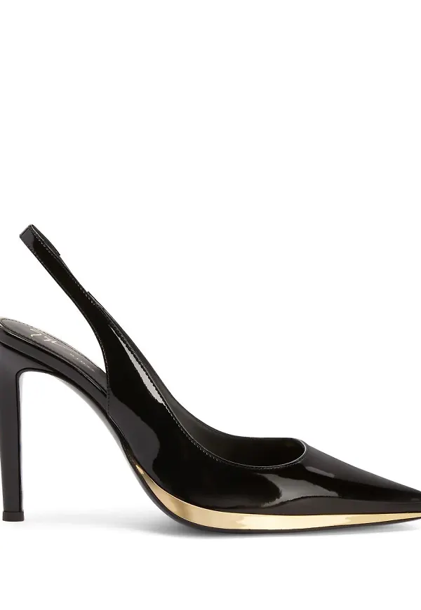 Giuseppe Zanotti slingback-pumps i läder 105 mm - Svart