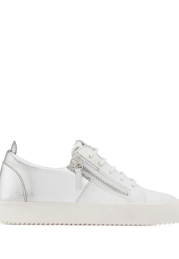 Giuseppe Zanotti sneakers med färgblock - Vit