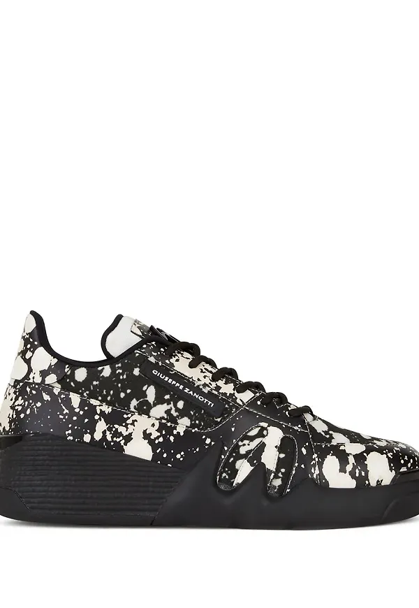 Giuseppe Zanotti sneakers med färgstänk - Svart