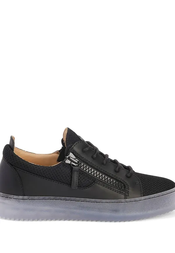 Giuseppe Zanotti sneakers med meshpanel - Svart