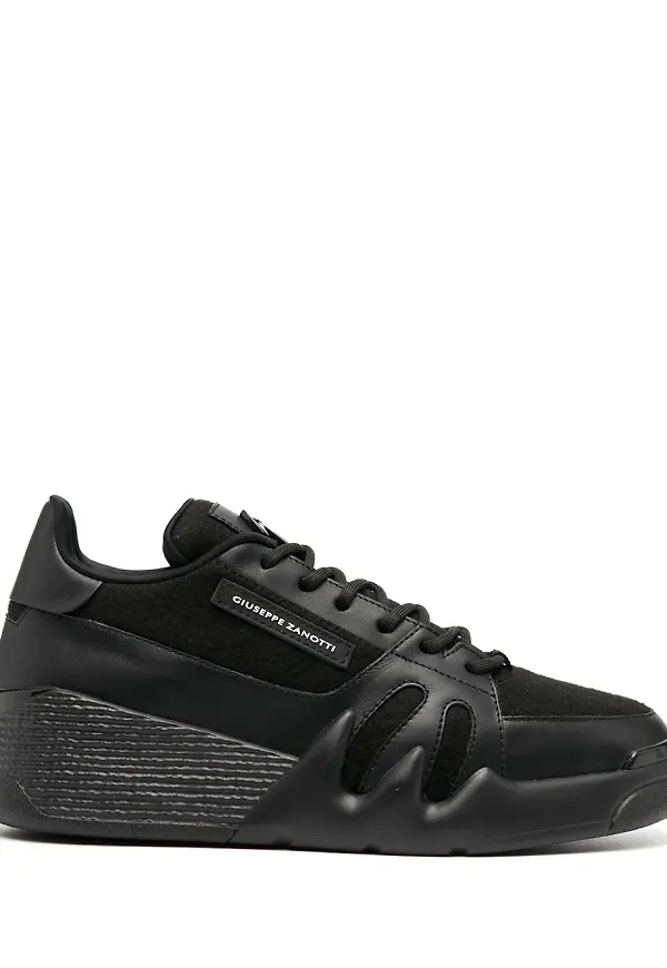 Giuseppe Zanotti sneakers med panel - Svart