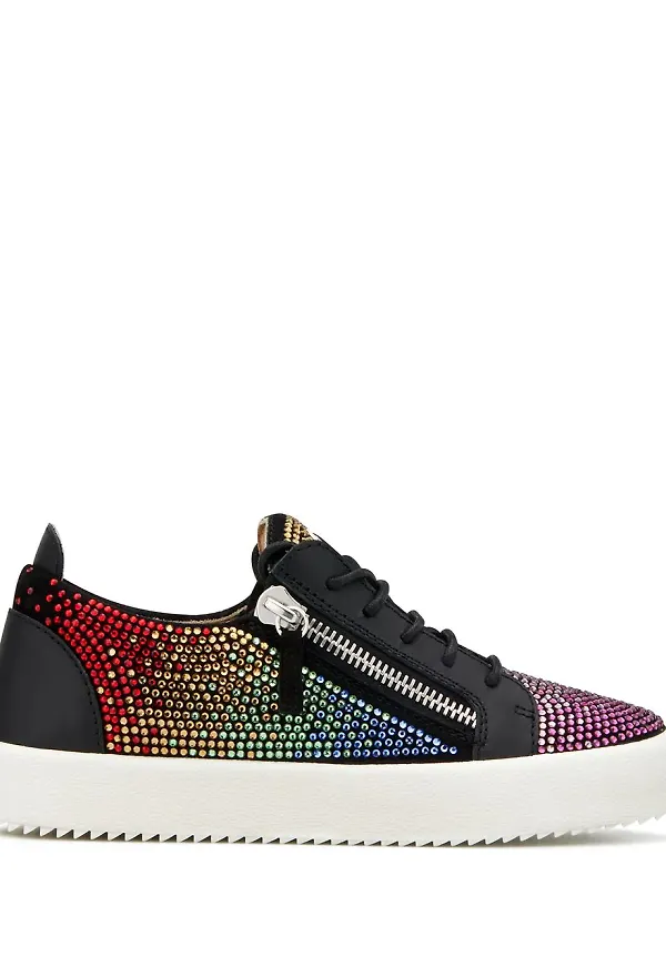 Giuseppe Zanotti sneakers med strass - Svart