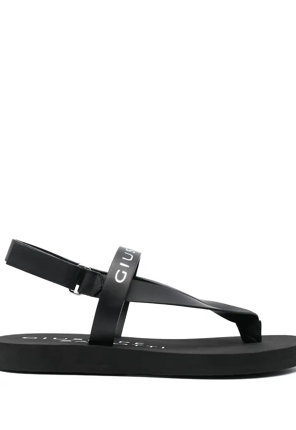 Giuseppe Zanotti strandsandaler med tårem - Svart