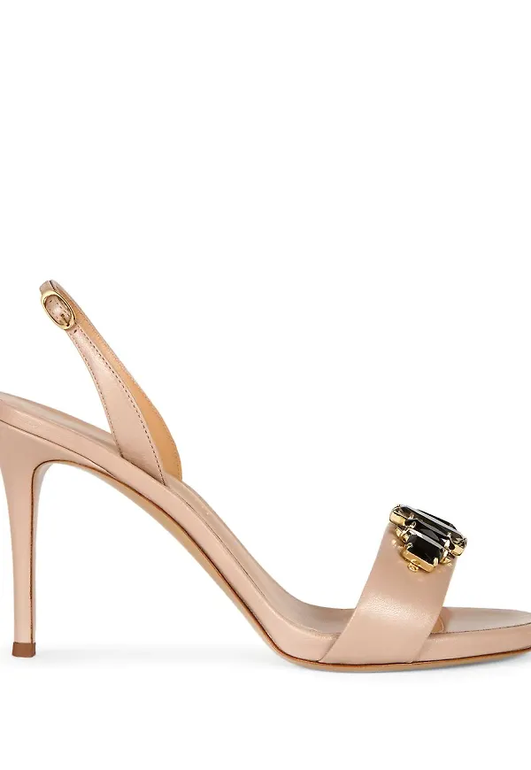 Giuseppe Zanotti strassprydda sandaler - Rosa