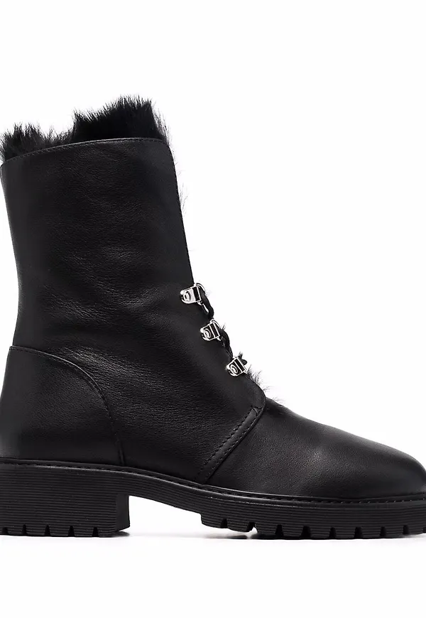 Giuseppe Zanotti stövlar med grov sula - Svart