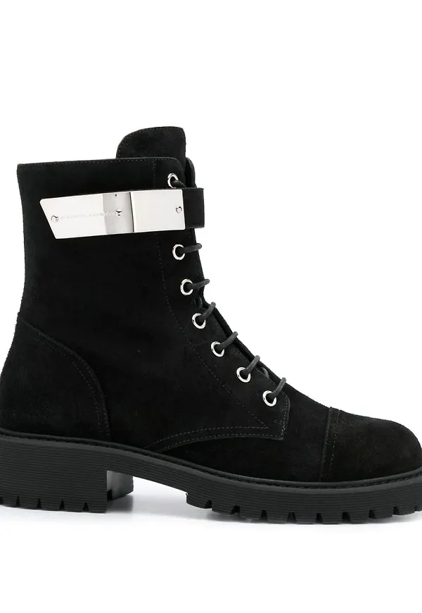 Giuseppe Zanotti stövlar med snörning - Svart