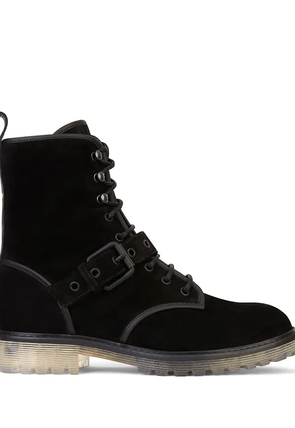 Giuseppe Zanotti stövlar med spänne - Svart