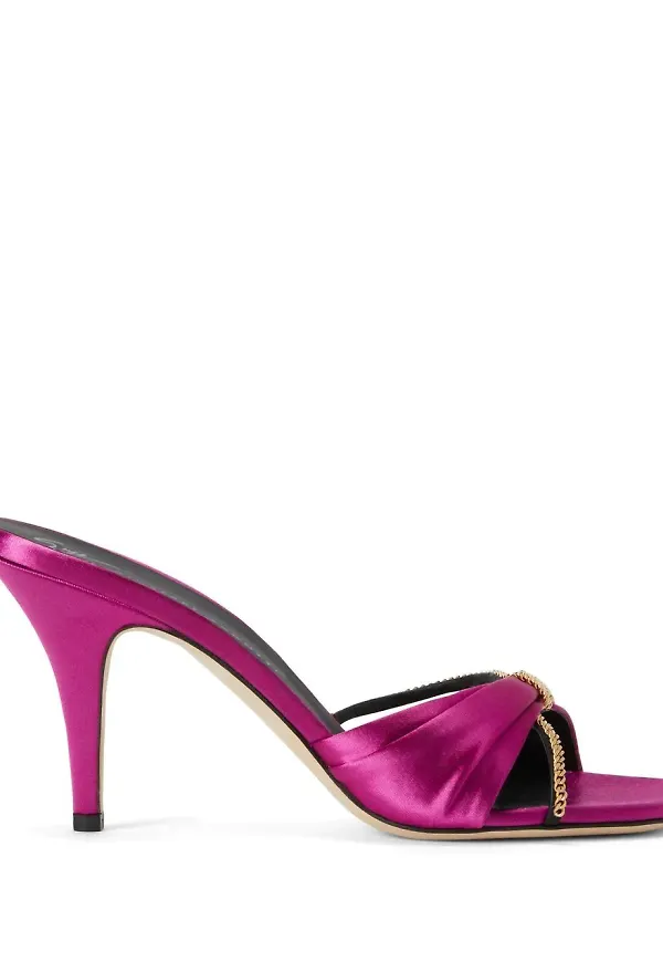 Giuseppe Zanotti Symonne satinsandaler - Rosa
