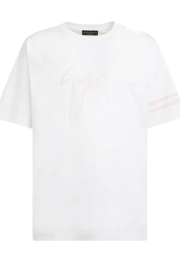 Giuseppe Zanotti t-shirt med logotyp - Vit