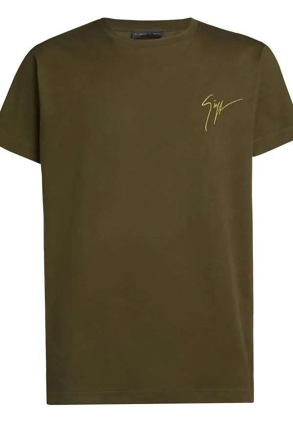 Giuseppe Zanotti t-shirt med tryck - Grön