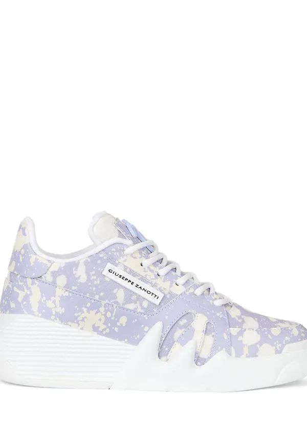 Giuseppe Zanotti Talon batikfärgade lädersneakers - Brun