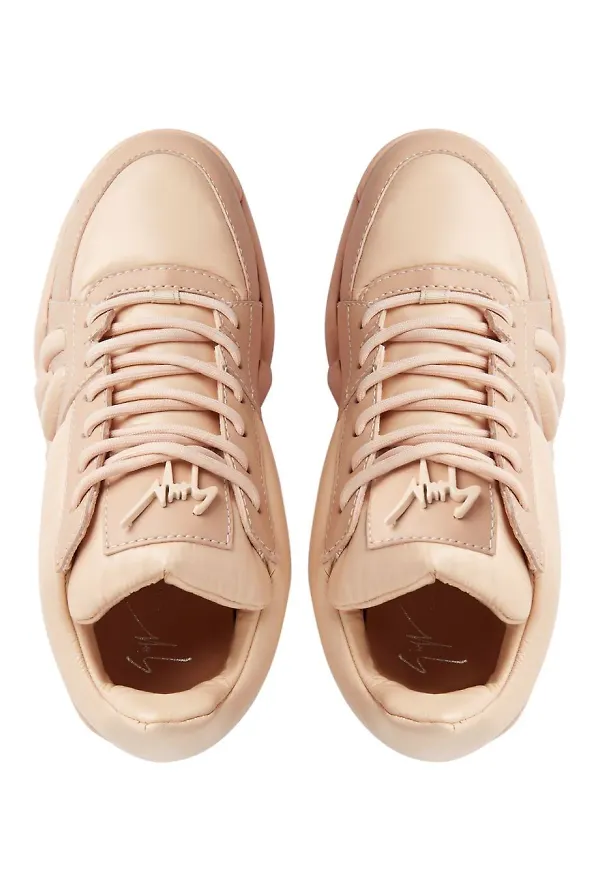 Giuseppe Zanotti Talon lädersneakers - Rosa