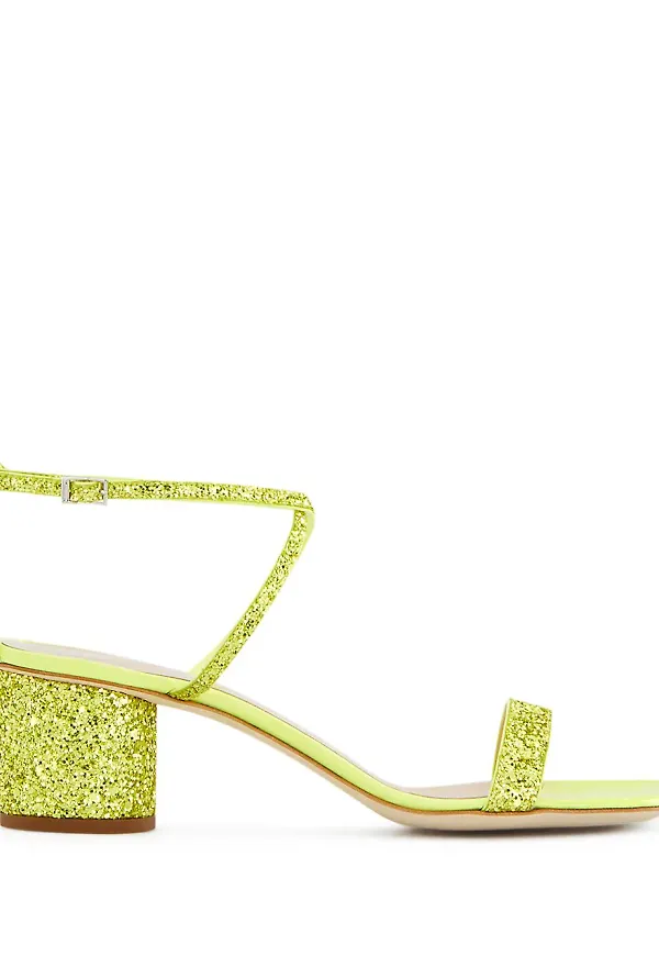 Giuseppe Zanotti Tara glittriga sandaler - Gul