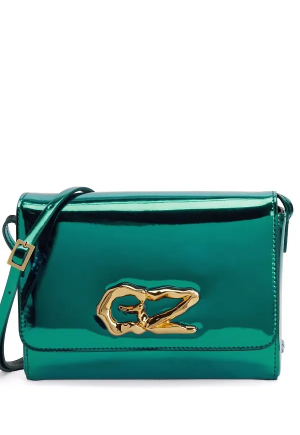 Giuseppe Zanotti Thabit kuvertväska med logotypplakett - Grön